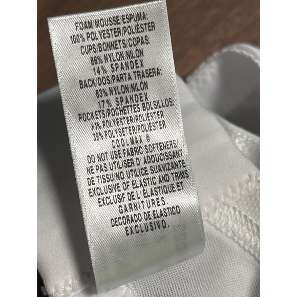 Trulife Breast are White Lace Bra Floral Size 42C Adj Closure Padded Wireless - Picture 8 of 9